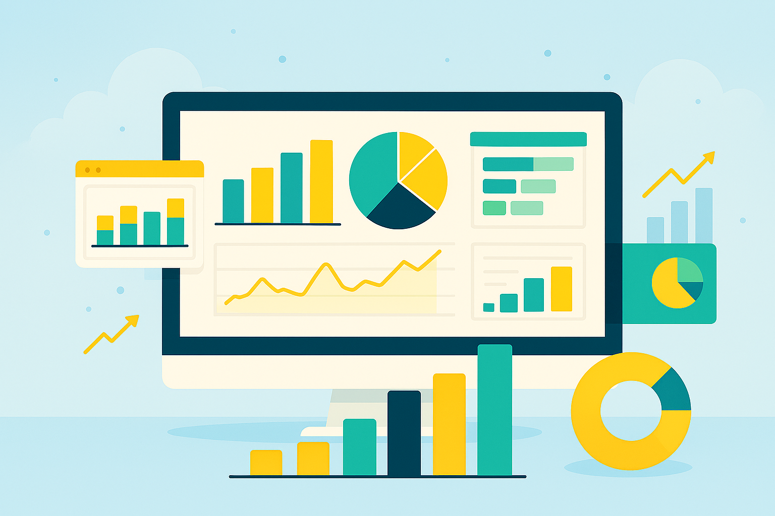 Power BI dashboard development with interactive graphs, gauges, and data visualisation by Support Logix